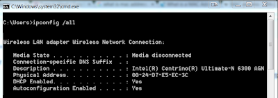 MAC Address or Physical Address