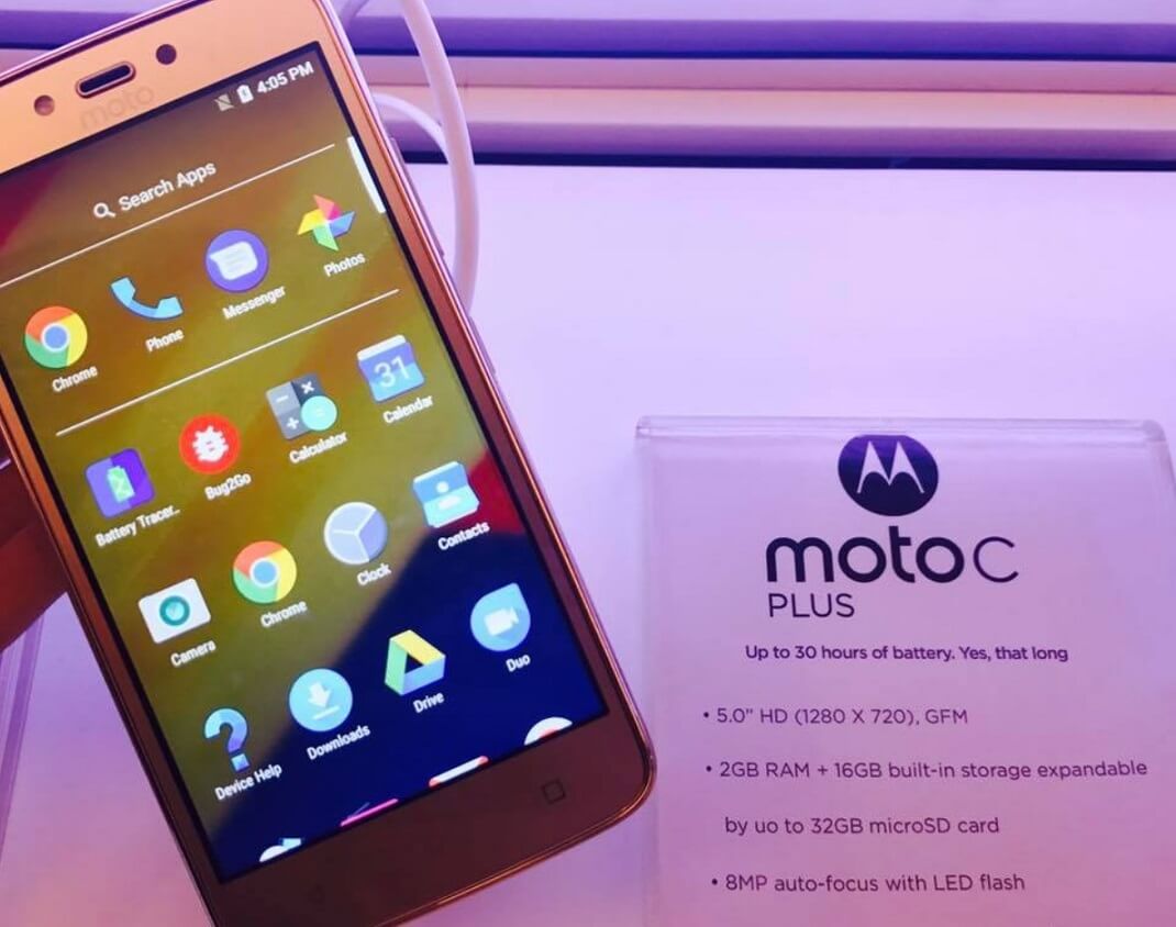 Moto C Plus Unveiled in PH for Php6,299; Android Nougat w/ 4000mAh
