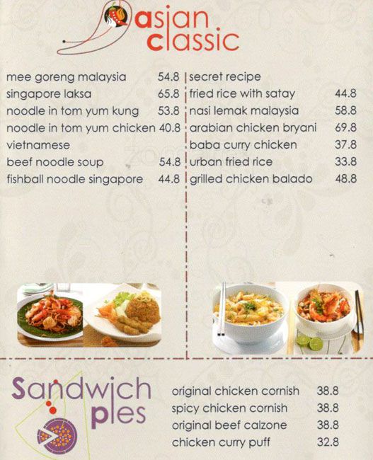 harga secret harga menu secret recipe kelapa gading restoran indonesia harga secret harga menu secret recipe kelapa gading restoran indonesia