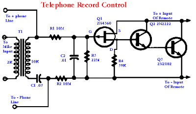 Telephone Record Control Circuit Diagram - Circuit Diagrams