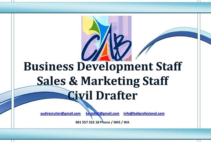 Bali Job Vacancy - Hhrmabali: HHRMA~Bali Vacancies October 2017