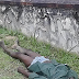 Man seen lying lifeless on the ground in Calabar...photo