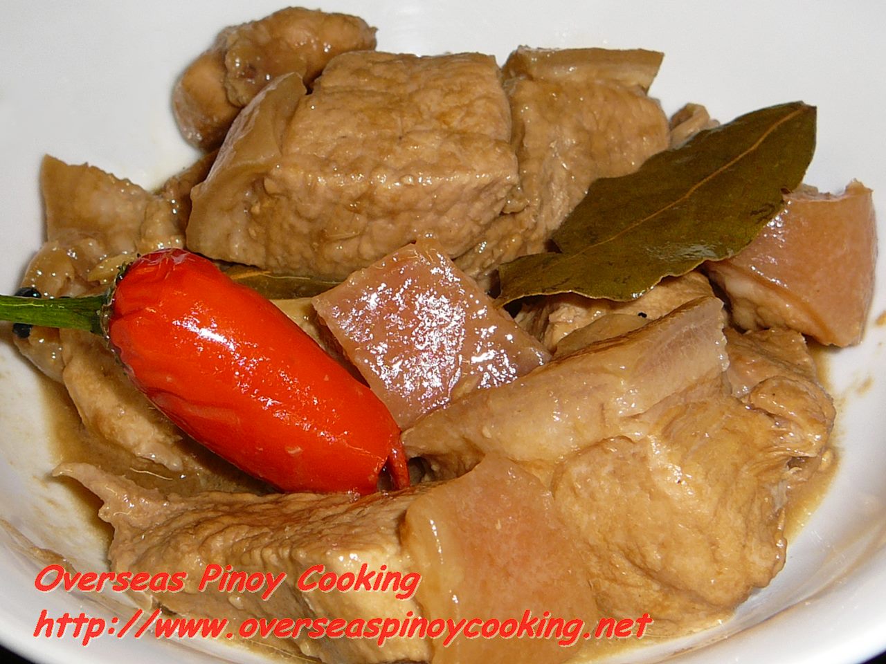 Adobong Baboy sa Gata, Pork Adobo in Coconut Milk