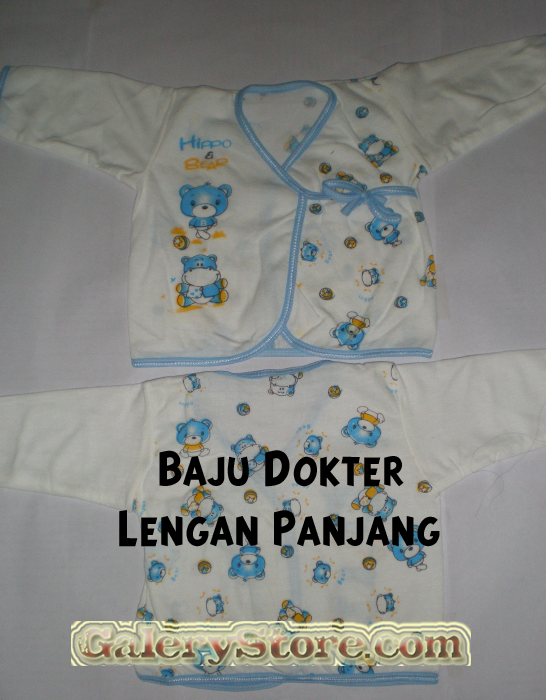 ½ Lusin Baju Bayi Pola Dokter Motif Panjang - Perlengkapan Baby | Baju