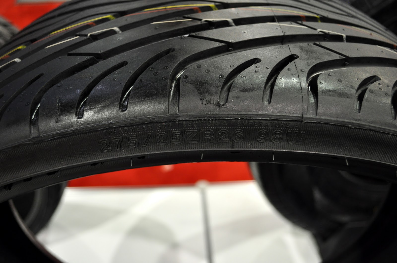 Just A Car Guy: interesting tire displays and tire aftermarket stuff at