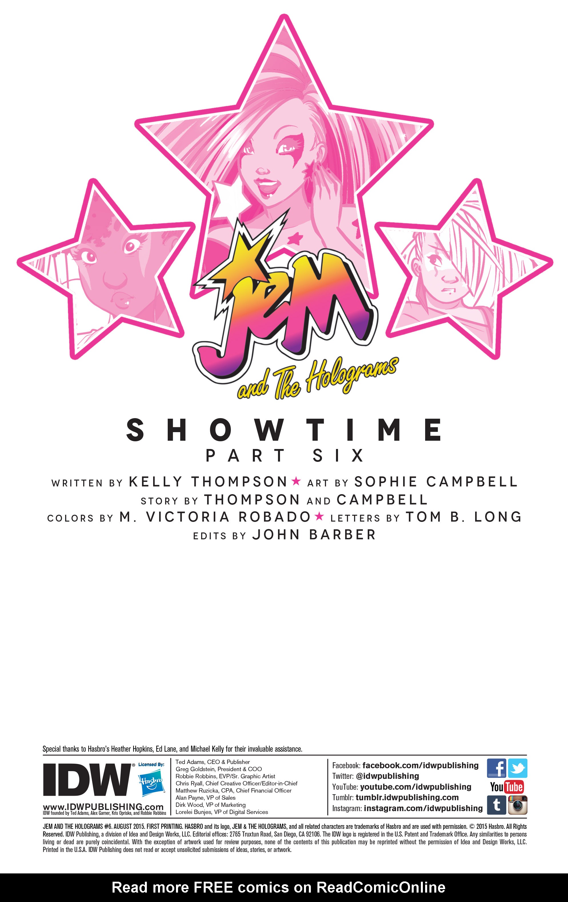 Read online Jem and The Holograms comic -  Issue #6 - 2
