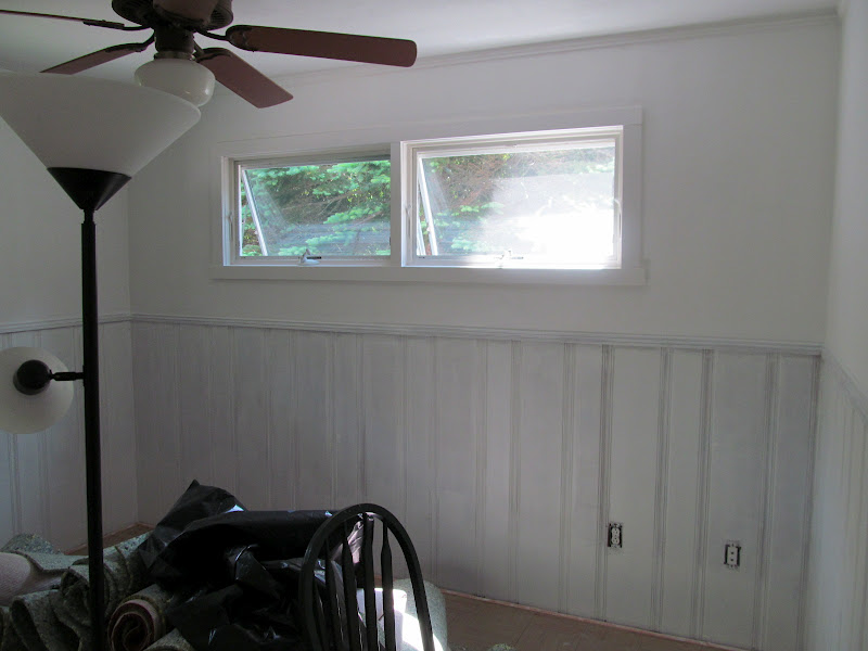 wood paneling painted makeover walls guest painting molding were burgundy better beasts lovely