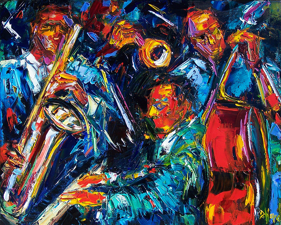 Debra Hurd Original Paintings AND Jazz Art Jazz Art Abstract Music