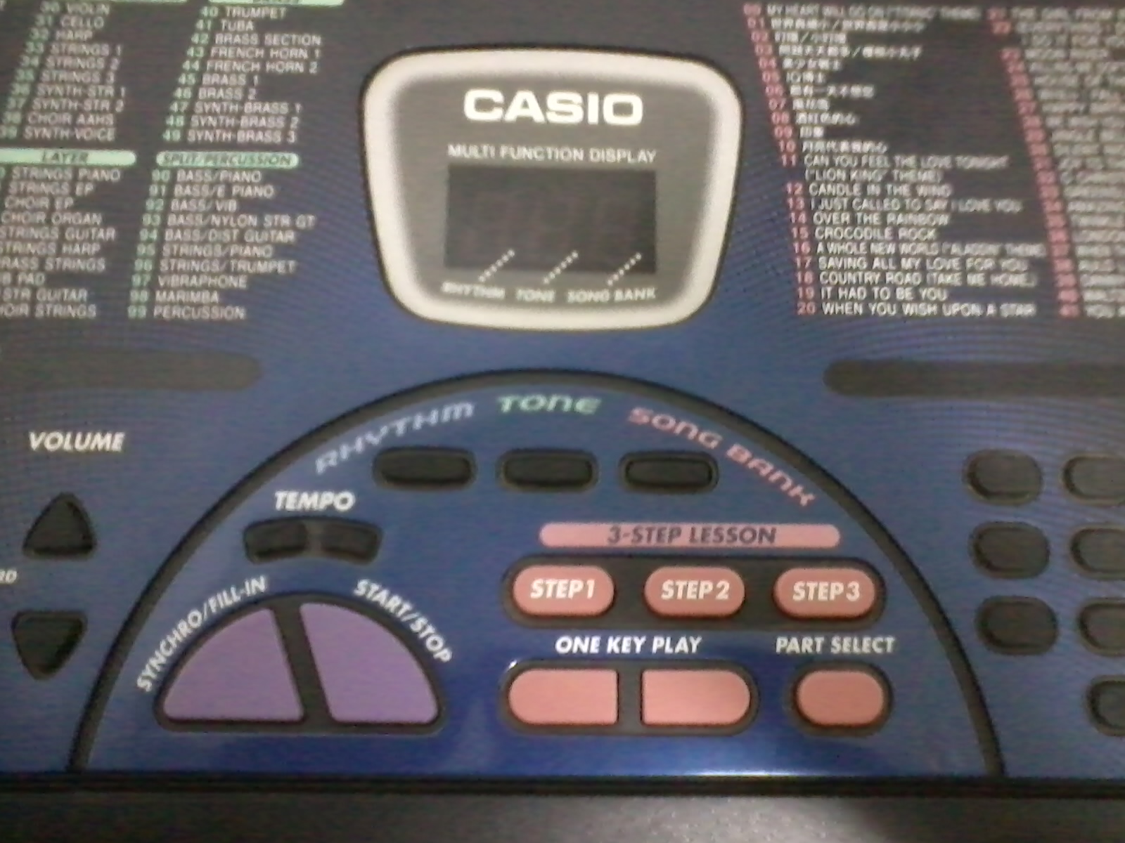 Fullhouse 99 Keyboard Casio LK30 Key Lighting System 61 Keys