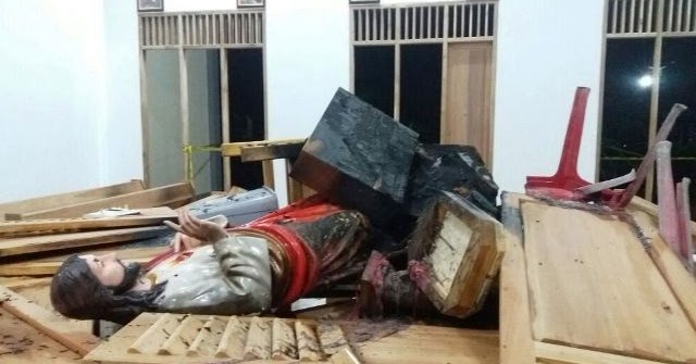 Baru Diresmikan, Gereja Katolik Dirusak dan Dibakar OTK