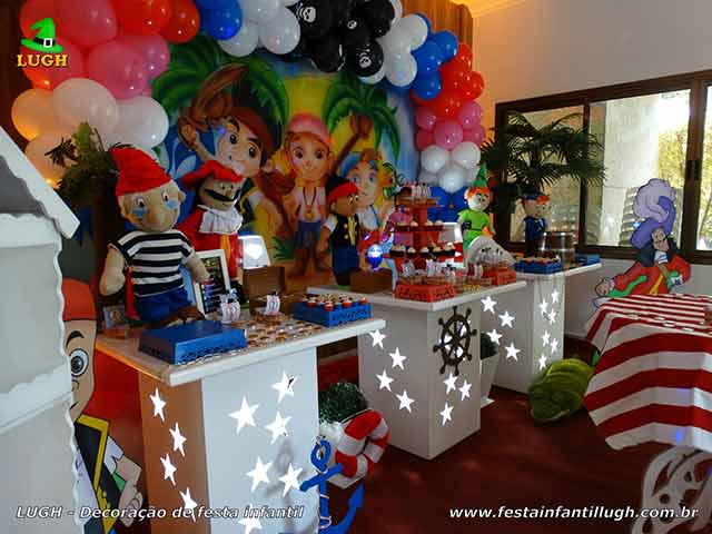 Decoração infantil Jake e os Piratas - decoração de aniversário