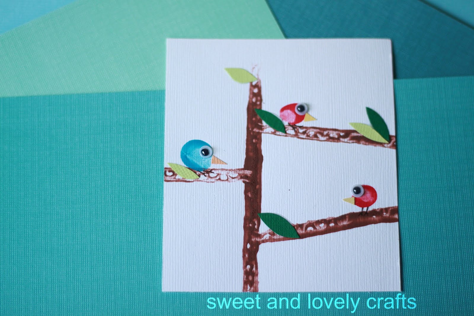 sweet and lovely crafts: red bird. blue bird
