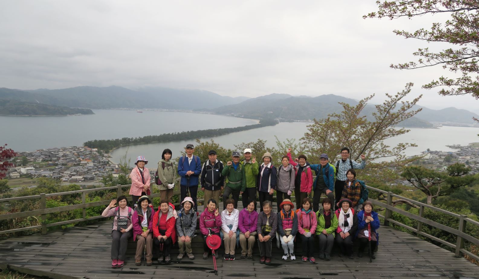 ページ１２ ２０１９年４月１９日 ゆったり若狭湾シーサイドウオーキング 第１回目 天橋立 天橋立雪舟観展望台