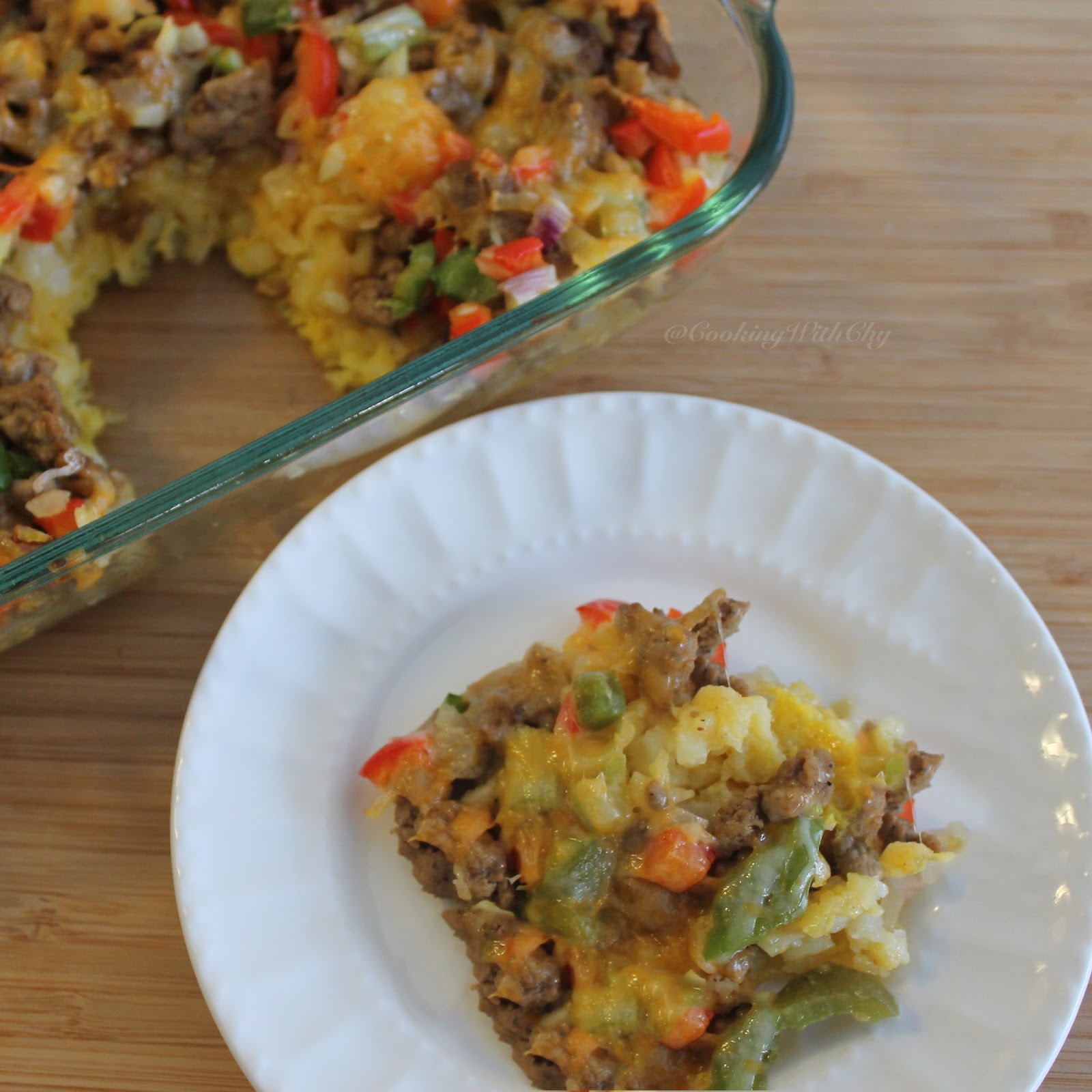 Cooking With Chy Turkey Sausage Breakfast Casserole