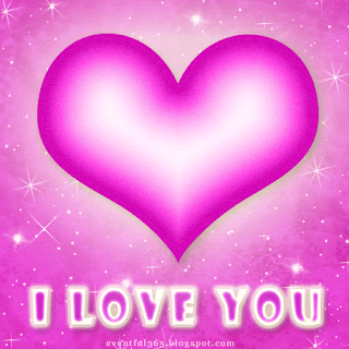 Balahop: I Love You Heart Glitter