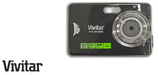 Image: Vivitar V8025 8.1MP HD Super-slim Digital Camera with 2.4-Inch TFT LCD