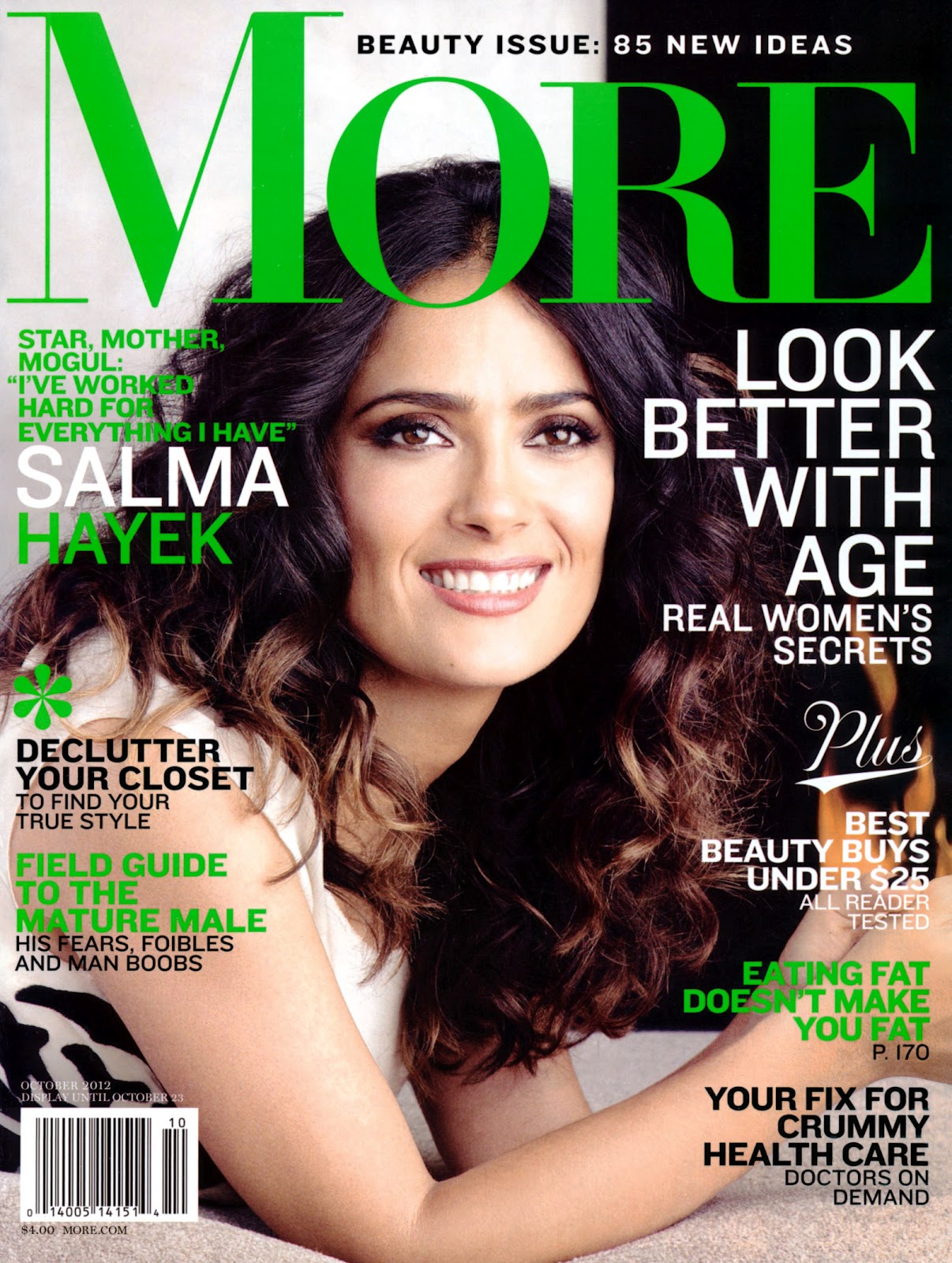 Salma Hayek super hot in More USA - Oct 2012 ~ world actress photos
