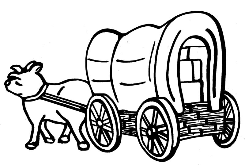 Wagon Wheel Coloring Pages