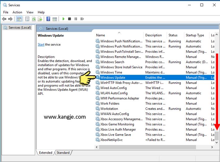 Cara Mematikan Update Windows 10 Melalui Service Wuauserv