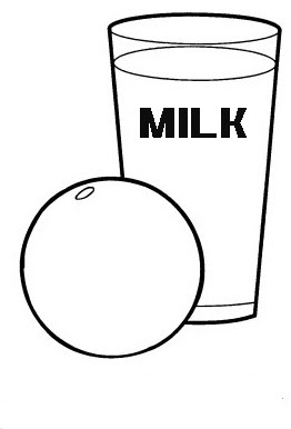 Milk Coloring Pages