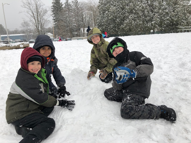 Kids in snow