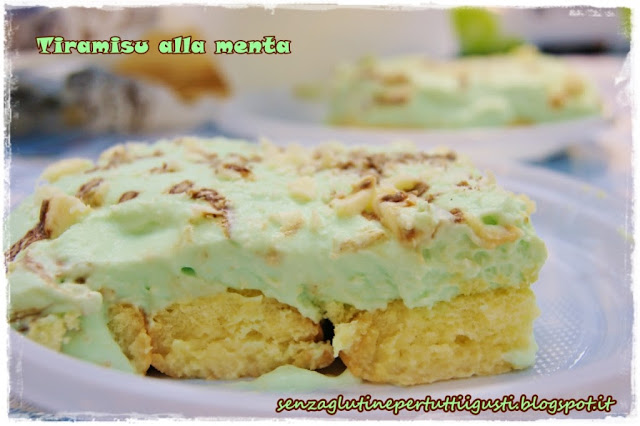 tiramisu alla menta e cioccolato bianco