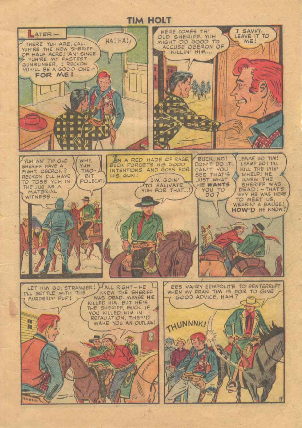 Read online Tim Holt comic -  Issue #6 - 9