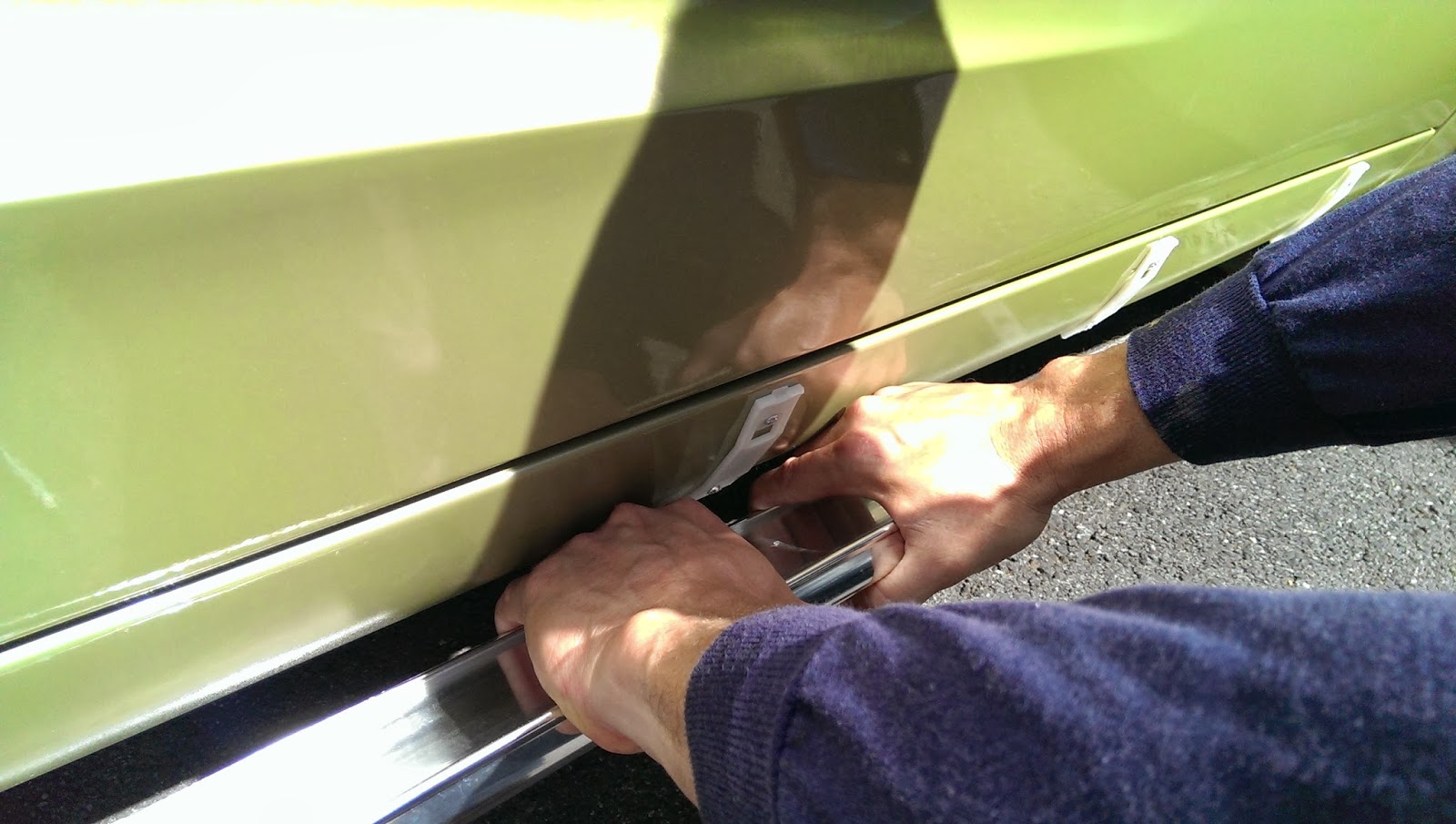 '67 Mustang Renovation Project Rocker Panel Molding Install