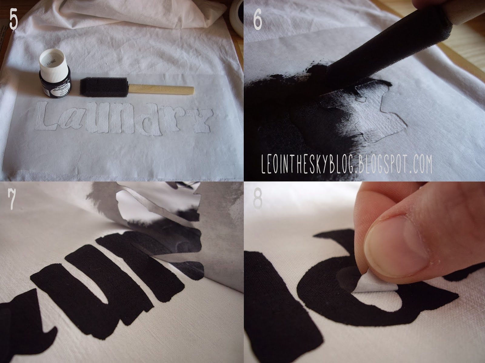 jamón Acostumbrados a Asimilar Leo in the Sky: DIY: Cómo pintar letras en tela