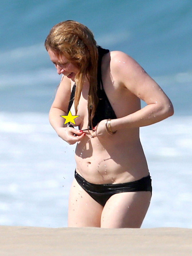 OITNB Star Natasha Lyonne Loses Her Bikini Top.