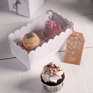 caja cupcakes tapa transparente self packaging selfpackaging