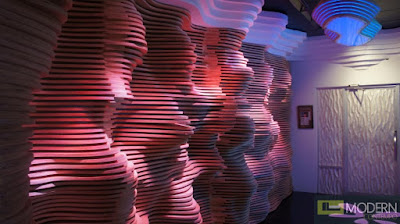 3d PVC wall paneling with lighting effects and colored combination 3d PVC wall paneling with lighting effects and colored combination