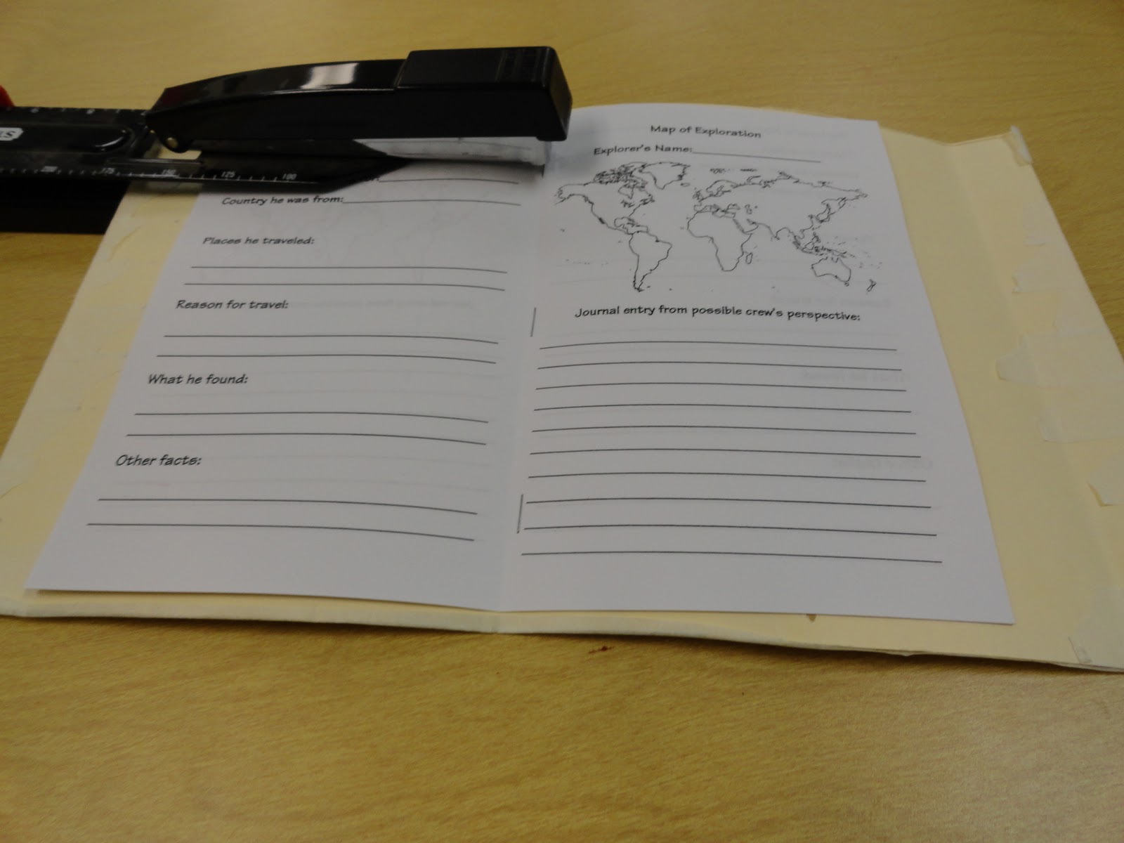 A Crafty Teacher: Explorer Journals
