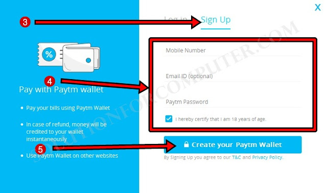 How to create Paytm Account 
