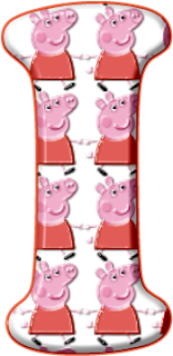 Alfabeto de Peppa Pig en Rojo