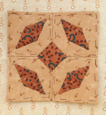 Dear Jane Quilt - Block I11 Coyote Chase