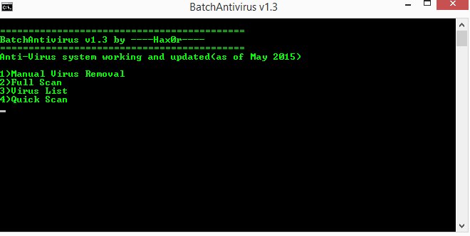 how to make a batch virus