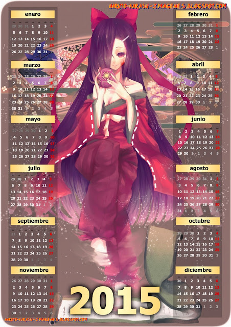 calendario mirai nikki 2015