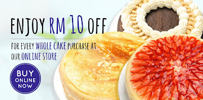Nadeje Online Shop Malaysia Whole Cake RM10 Discount Promo