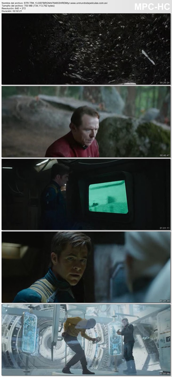 Capturas de la película.