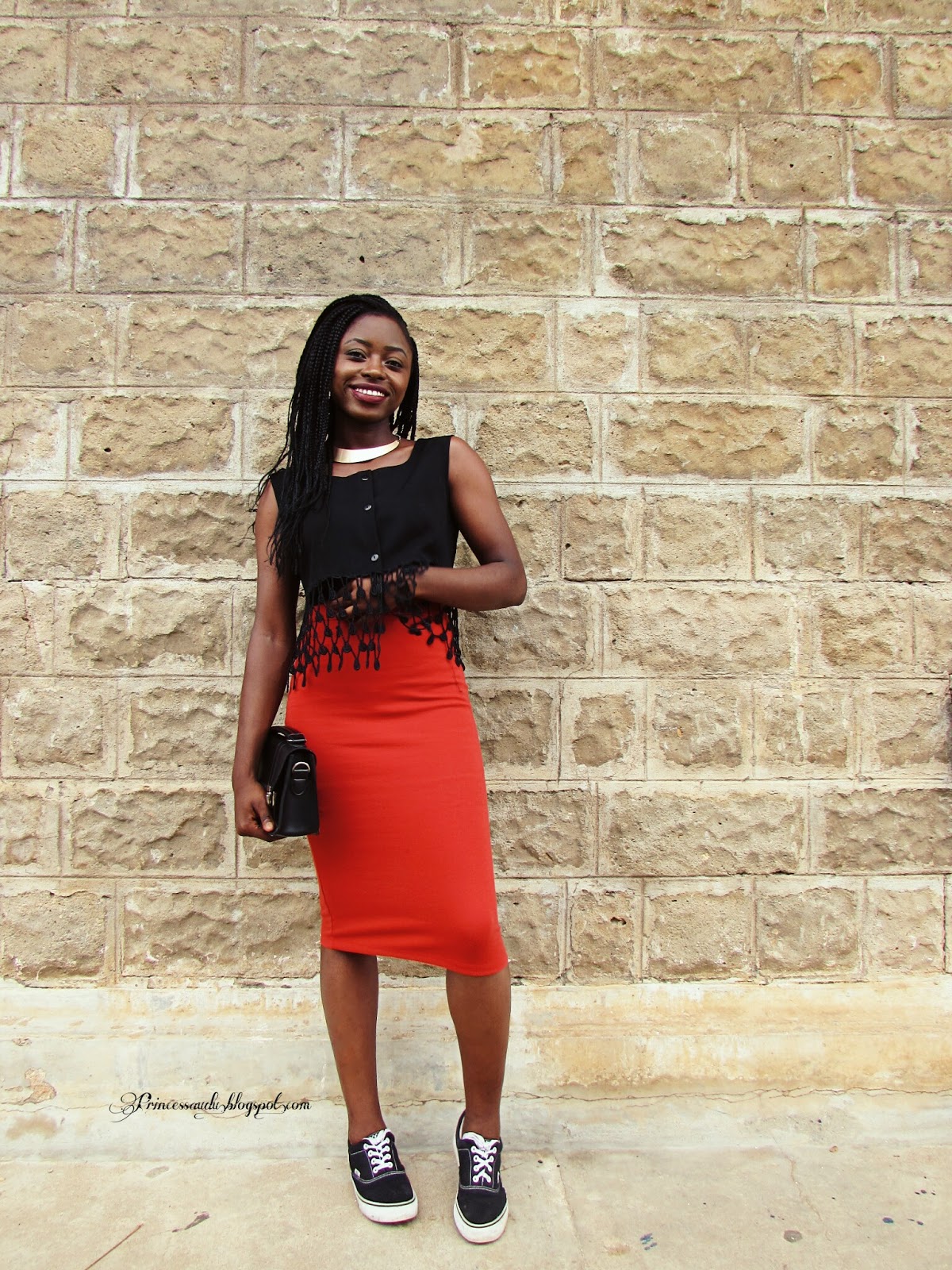 midi pencil skirt with sneakers