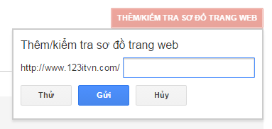 Tạo sitemap cho website trong Google Webmasters