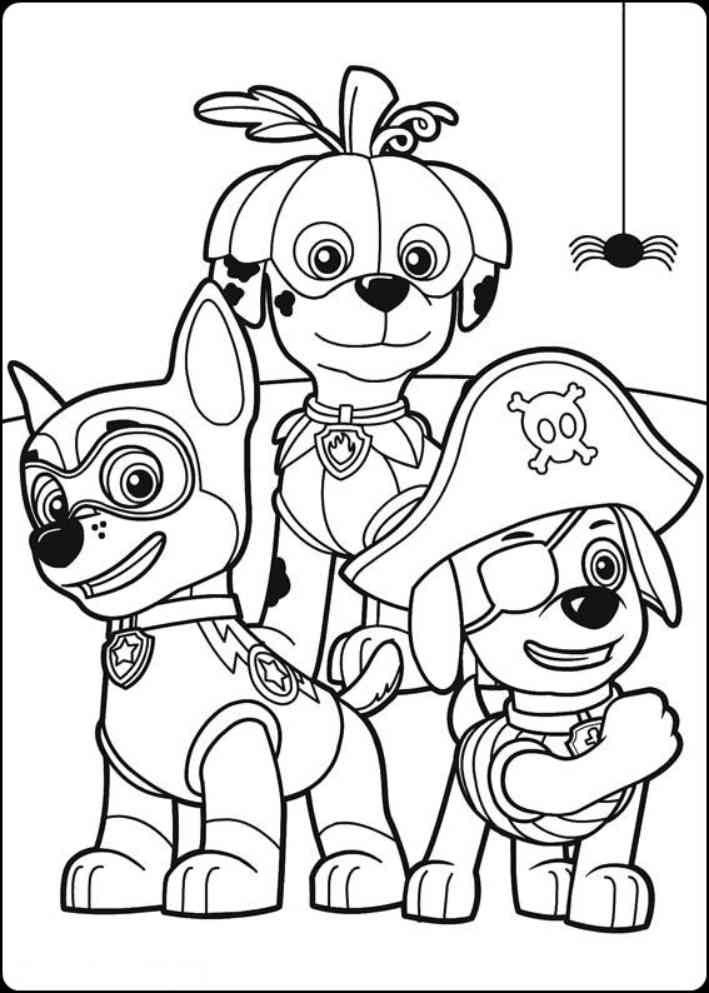 Gambar Mewarnai Paw Patrol