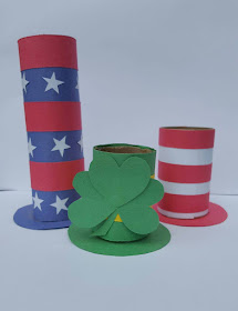 Holiday Hats Dr. Seuss Cat in the Hat Craft  Saint Patrick's Day Flag Day Independence Day Activities