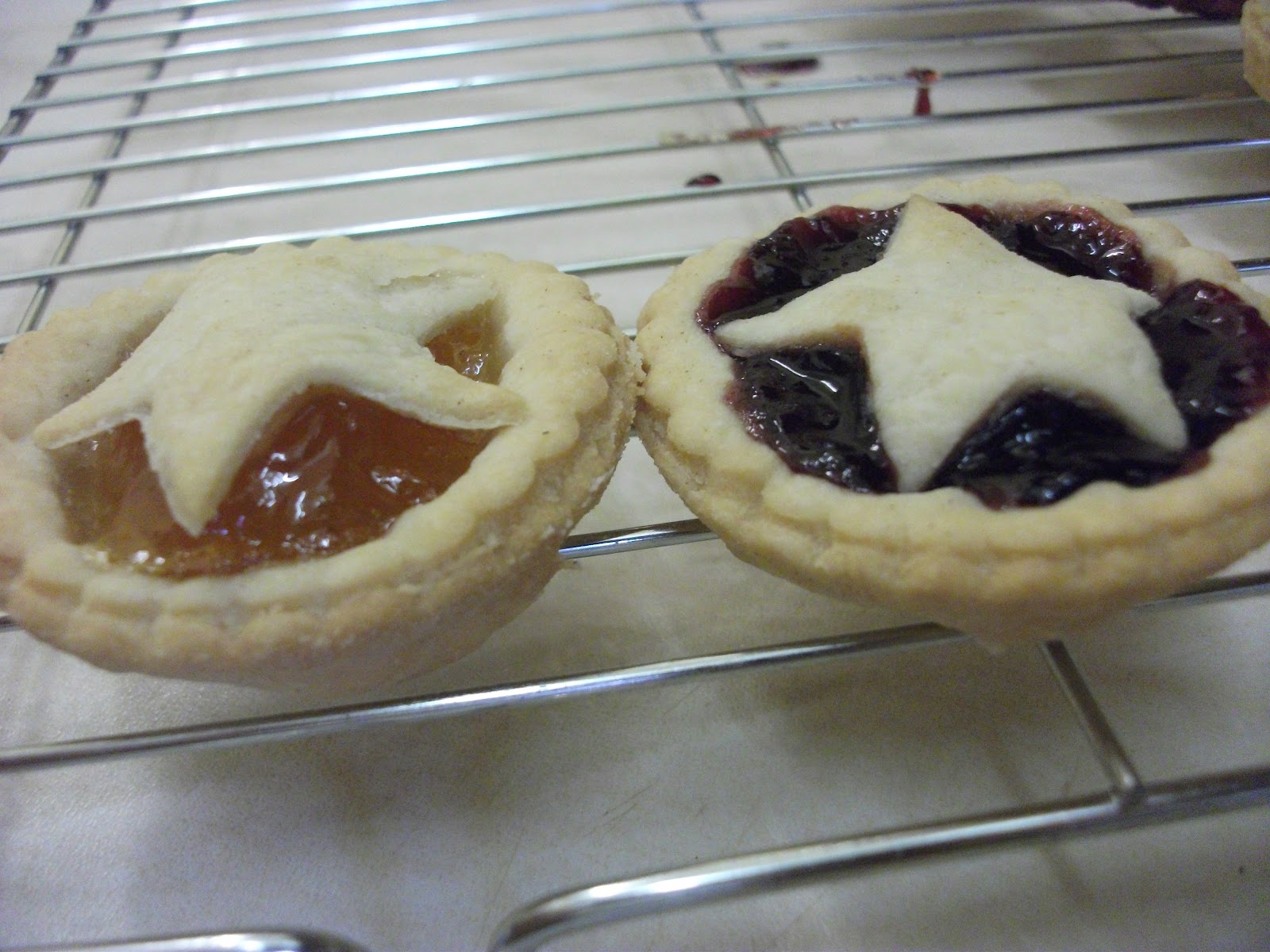 Lady of the Kitchen Baking jam tarts, orange biscuits and banana and