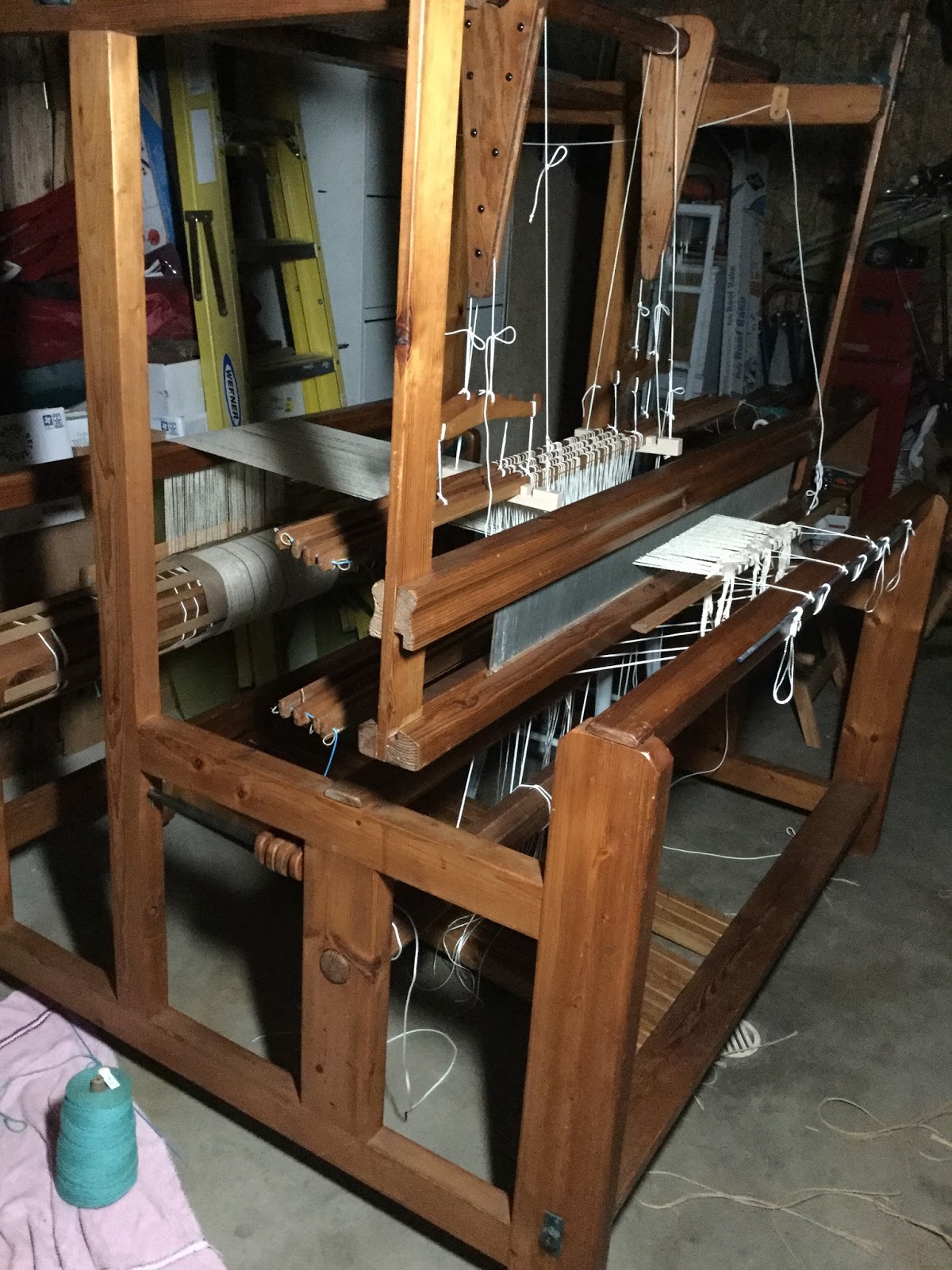 Daisy Hill Weaving Studio: Progress With the 10-Shaft Counterbalance Loom