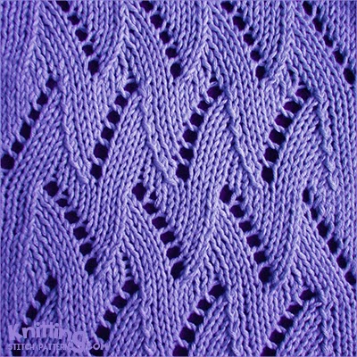 Flame Chevron Knitting Stitch Patterns