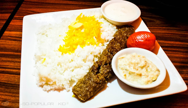 Persia Grill's Beef Kebab Student Value Meal