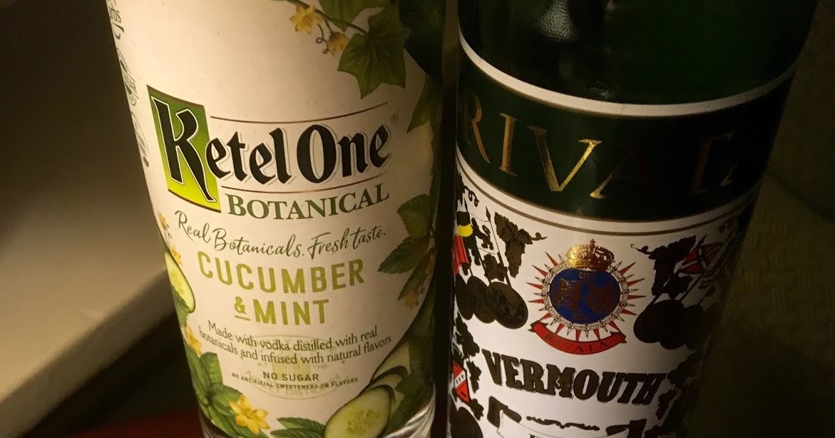 The Jolly Bartender (Ketel One Botanical) Cucumber Mint Martini