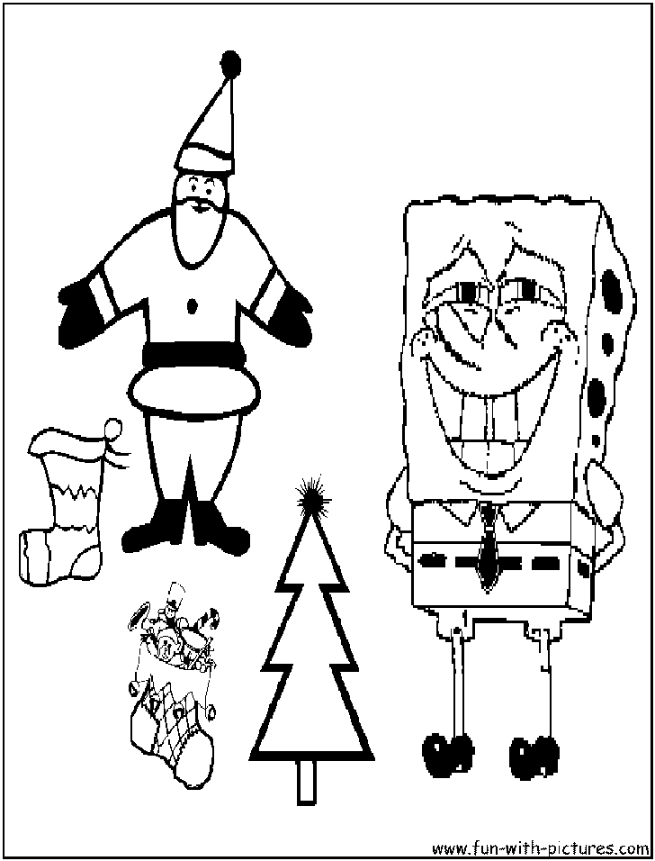 7 Picture of Spongebob Christmas Coloring Pages >> Disney Coloring Pages